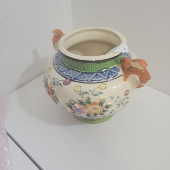 Vintage 1930's Moriyama Ceramic Hand Painted Jar or Vase - Picture 2 of 5